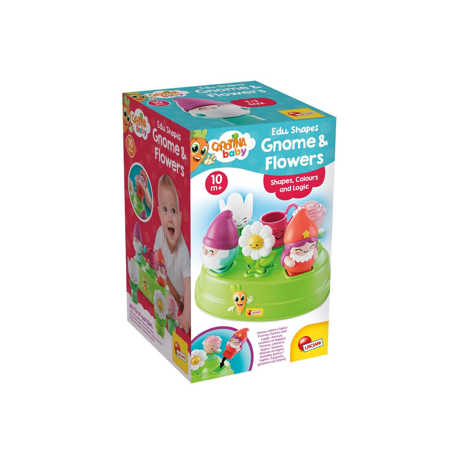 Carotina Baby Edu Shapes - Κήπος με Νάνους & Λουλούδια (Παιχνίδι Σχημάτων) Lisciani 109951