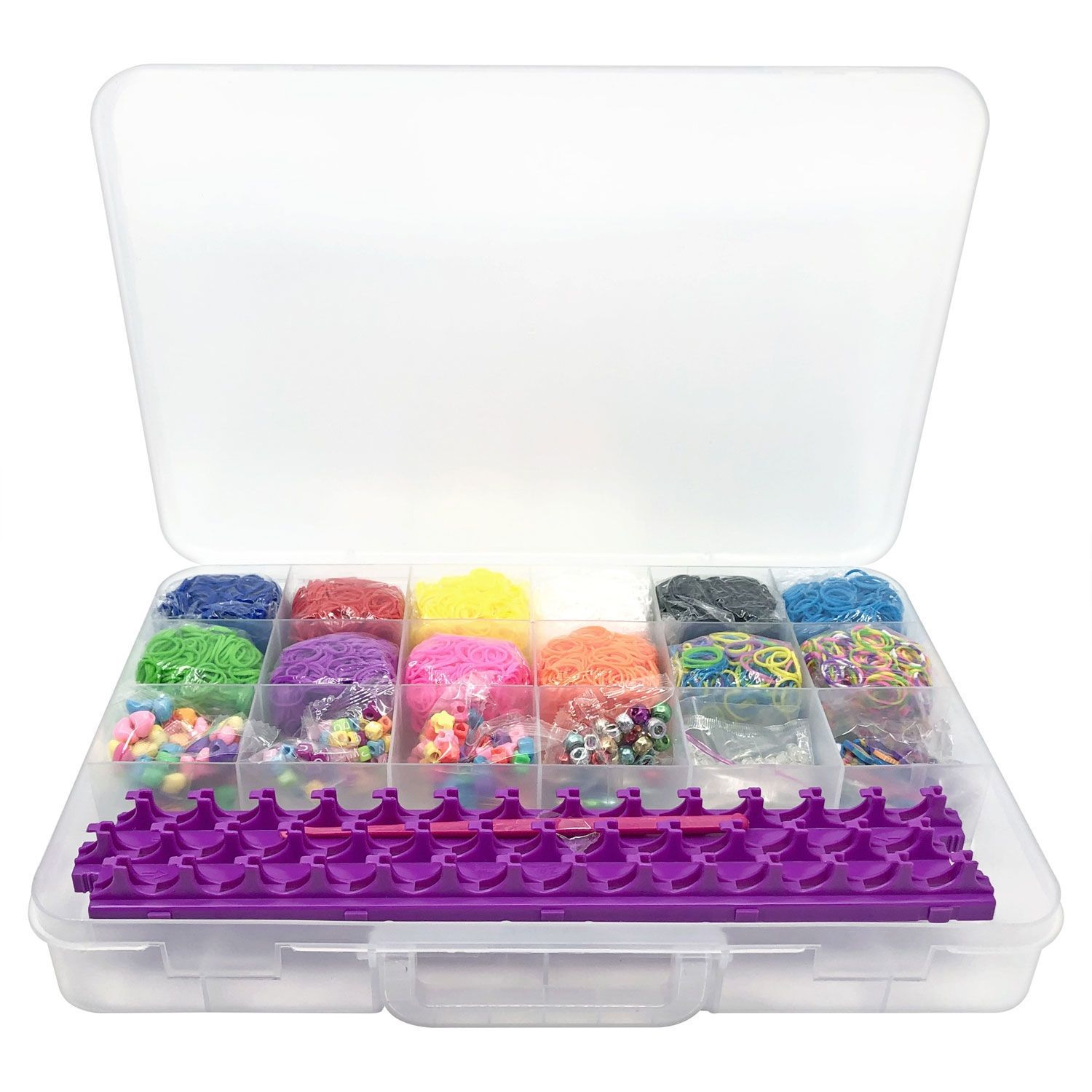 Cra-Z-Loom All-In-One Studio - Βαλιτσάκι με Αργαλειό, 5600 Λαστιχάκια & Αξεσουάρ (8+ Ετών) Lexibook CRLOOM7
