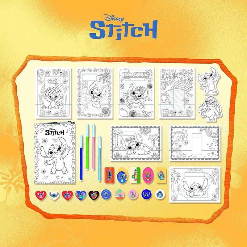 Σακίδιο Stitch Σχεδιάζω & Χρωματίζω Lisciani | Δημιουργικό Σετ Pop-Up για Παιδιά 5+