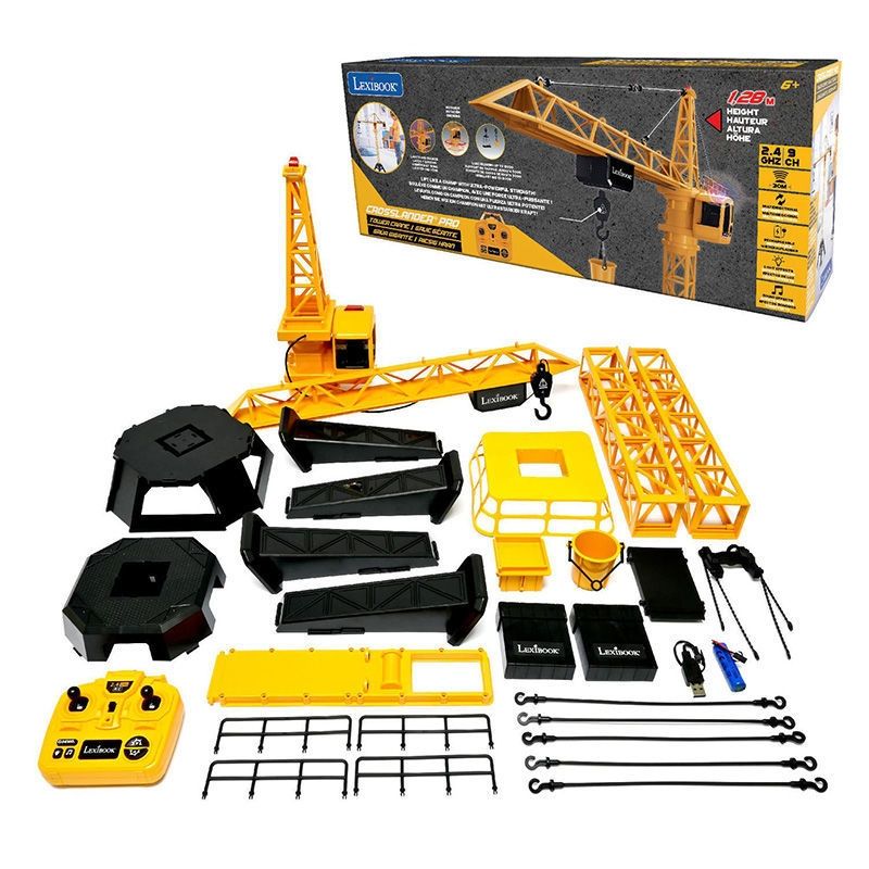 CROSSLANDER® PRO Τηλεχειριζόμενος Γερανός - Ύψος 1.28m με Ήχους & Φώτα Lexibook RCP35