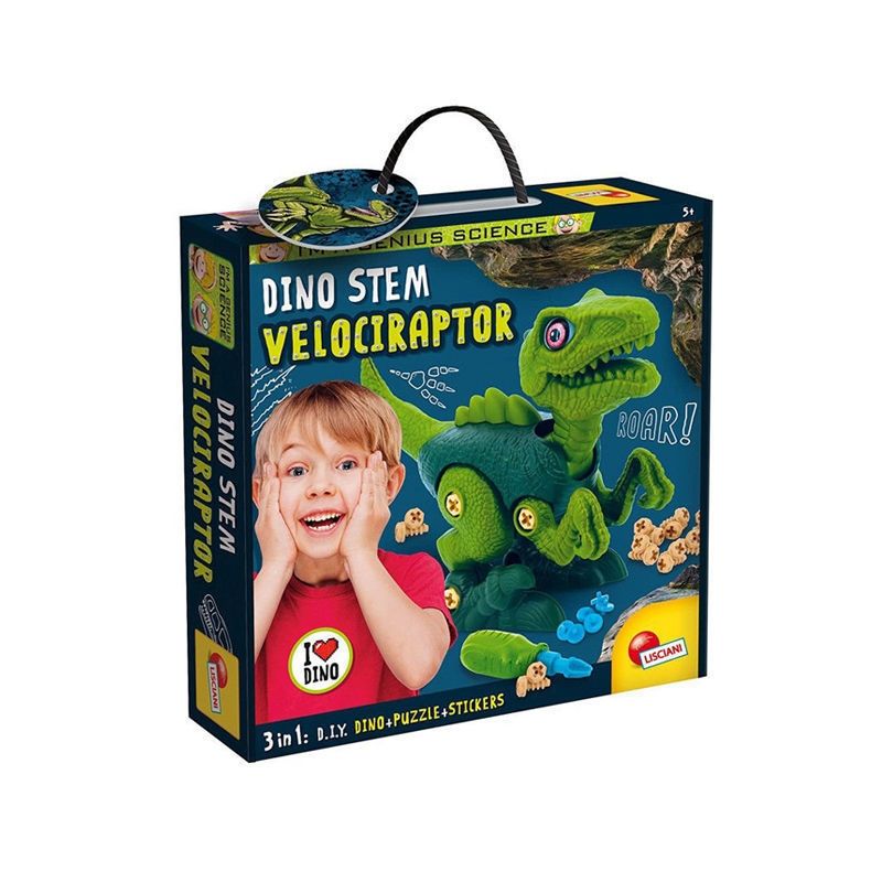 Dino STEM Βελοσιράπτορας I'm A Genius - DIY Εκπαιδευτικό Σετ 5+ Ετών Lisciani 92413