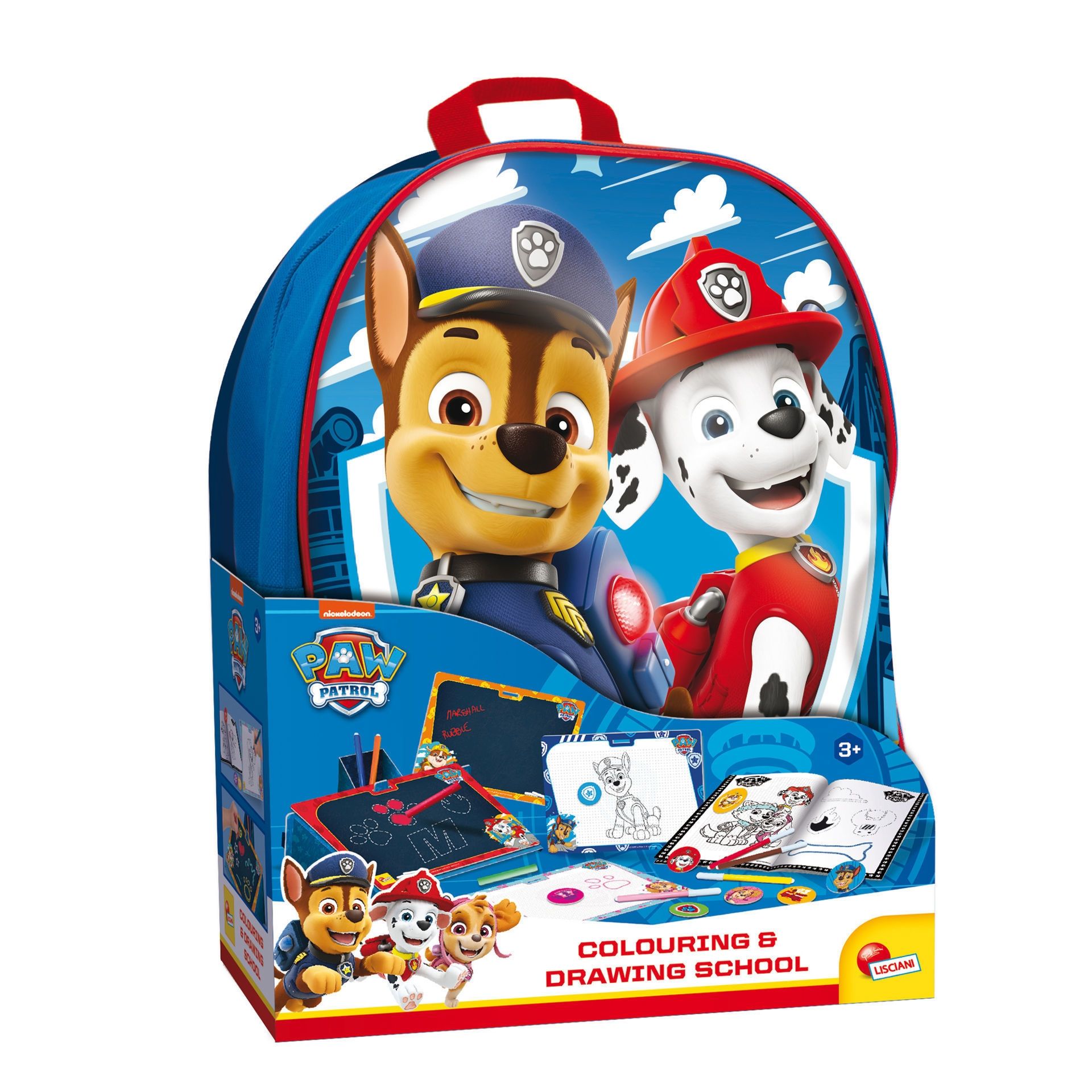 Σακίδιο Paw Patrol Σχεδιάζω & Χρωματίζω Lisciani | Δημιουργικό Σετ με Μαυροπίνακες για Παιδιά 3+