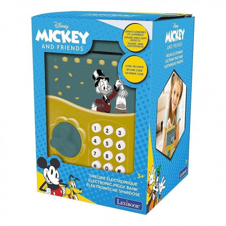 Lexibook Disney Scrooge McDuck – Ηλεκτρονικός Κουμπαράς Χρηματοκιβώτιο με Κωδικό & Ήχους JG150SC