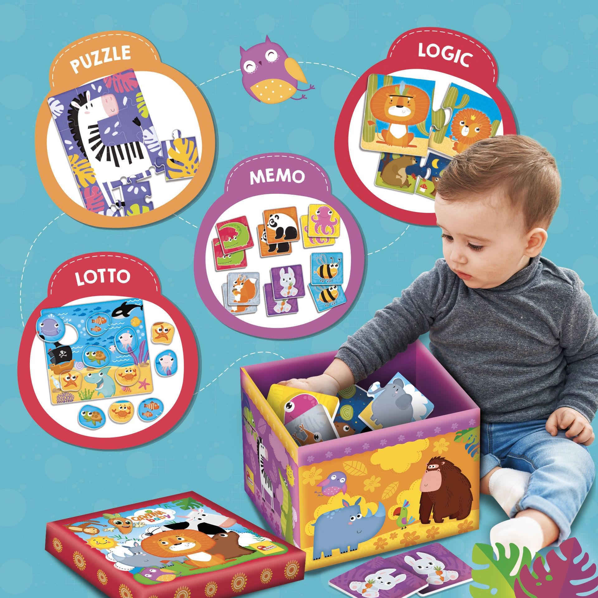 Εκπαδευτικό Σετ Παιχνιδιών για 1-4 ετών Carotina Baby Super Box 107827
