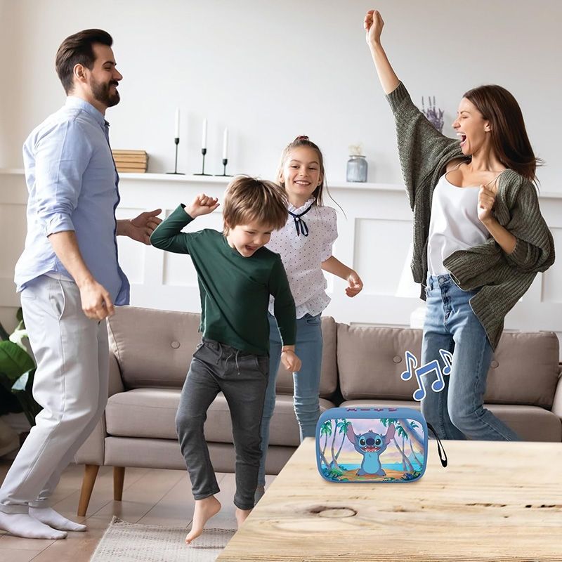 Παιδικό Φορητό Ηχείο Stitch Bluetooth Lexibook | TWS, USB-C, Μπαταρία 4 ωρών BT018D