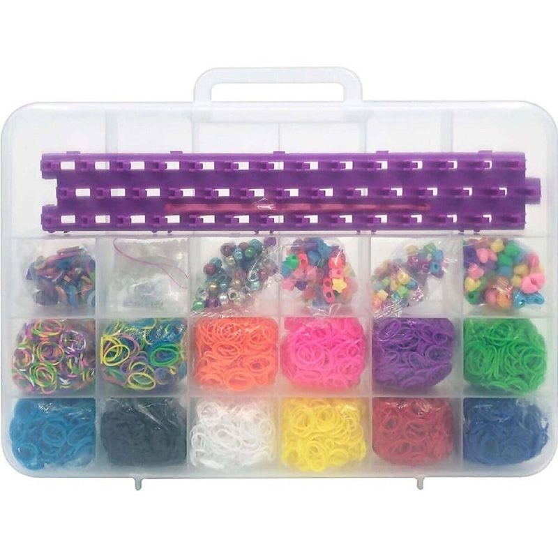 Cra-Z-Loom All-In-One Studio - Βαλιτσάκι με Αργαλειό, 5600 Λαστιχάκια & Αξεσουάρ (8+ Ετών) Lexibook CRLOOM7
