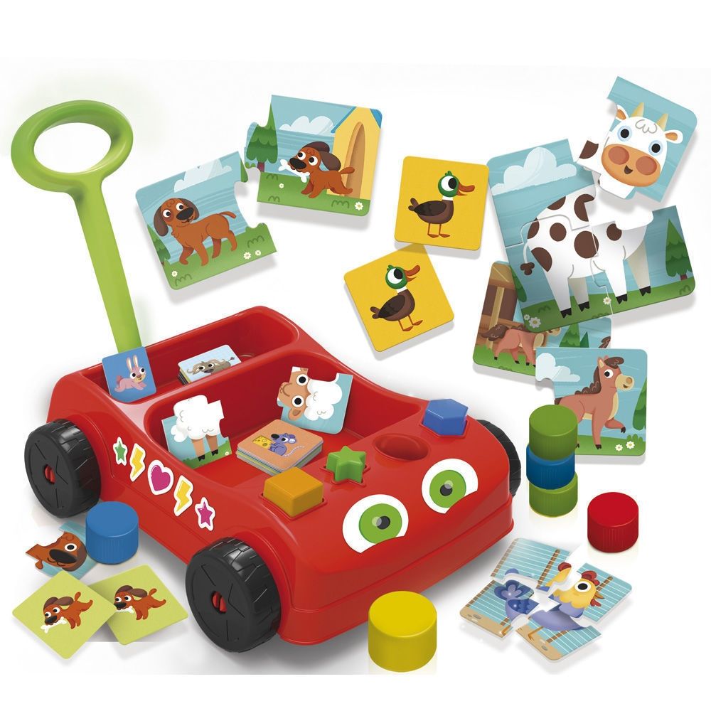 Εκπαιδευτικό Baby Wagon Περπατούρα Αυτοκινητάκι Carotina Baby 67879