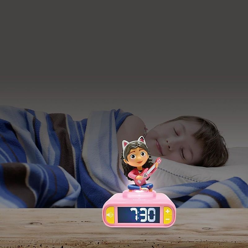 Μαγικό Ξυπνητήρι Gabby's Dollhouse Lexibook - 3D Νυχτερινό Φως & Ηχητικά Εφέ | Εκπαιδευτικό Ρολόι - Lexibook RF.RL800GDH