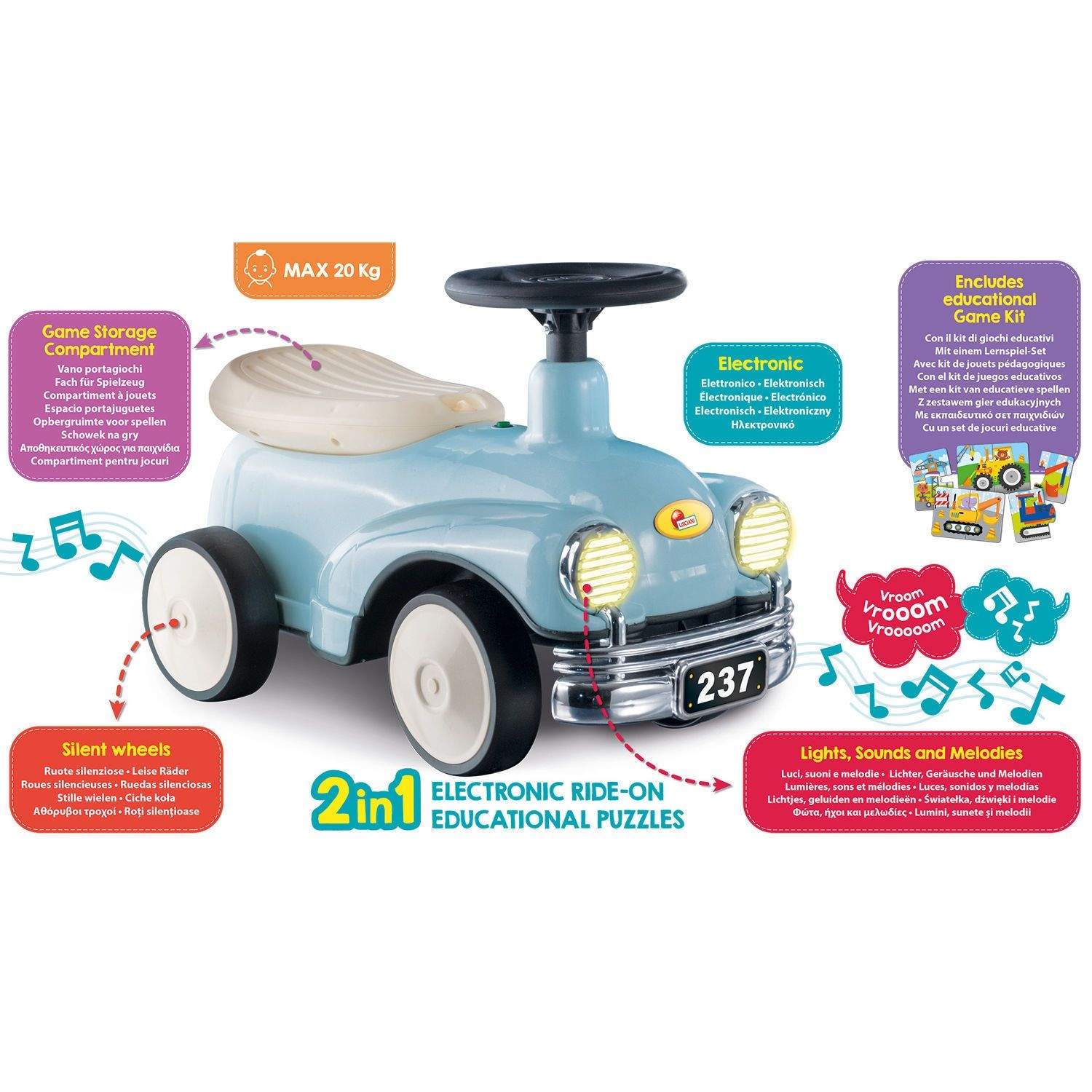 Περπατούρα Αμάξι Αντίκα My Super Car 2 σε 1 Carotina Baby 102259