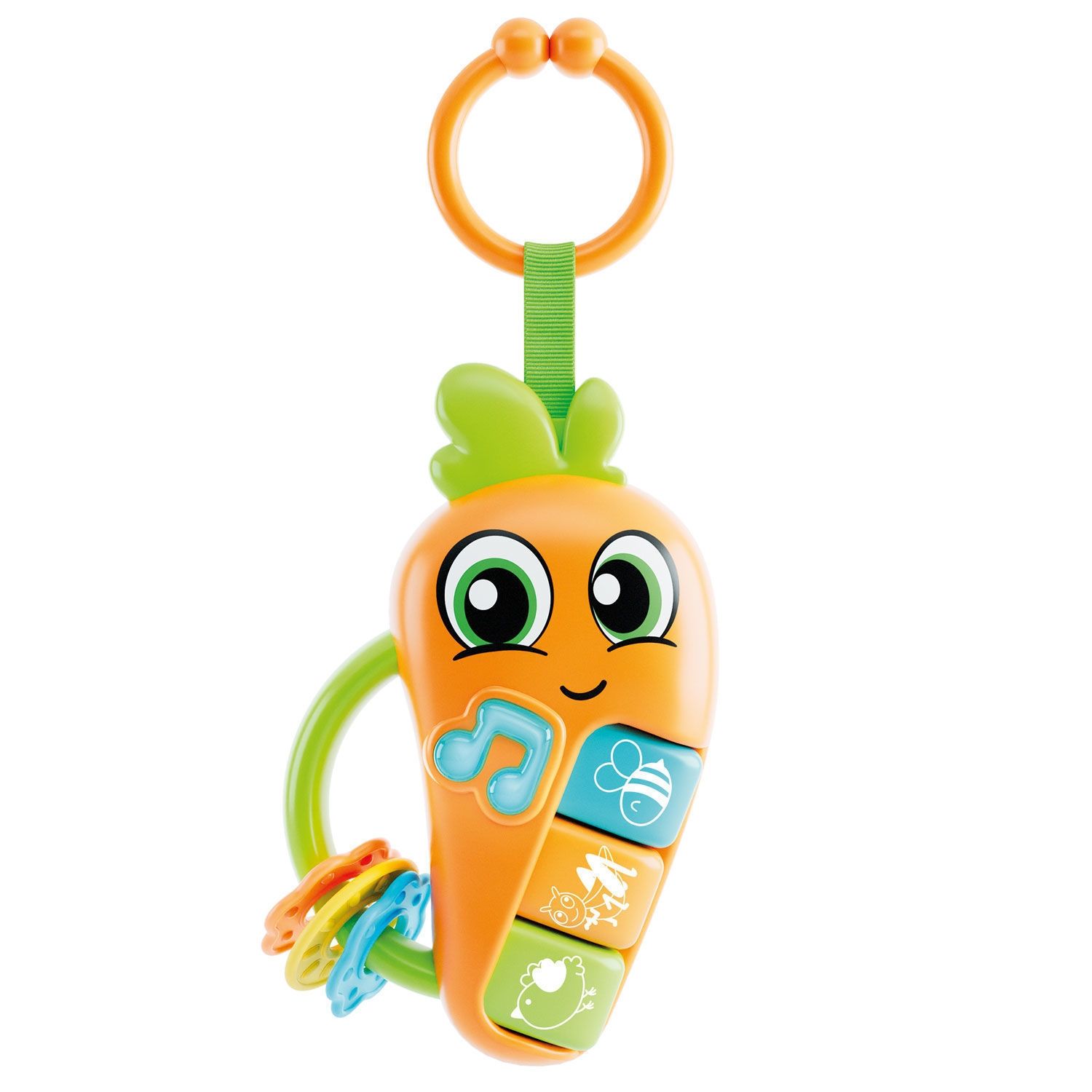 Carotina Baby Carrot (Καρότο) - Ηλεκτρονική Κουδουνίστρα με Ήχους & Φώτα Lisciani 109876